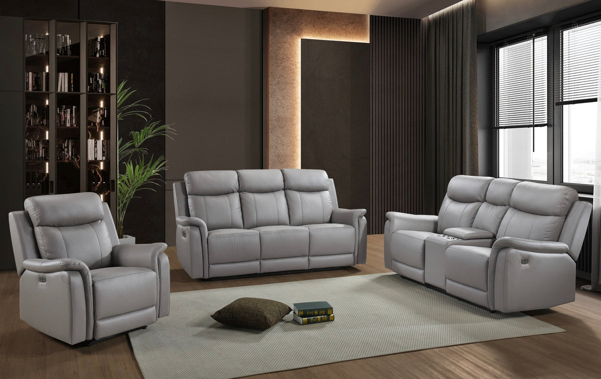 Model 99840PN Leather Power Recliners in 3 Colors