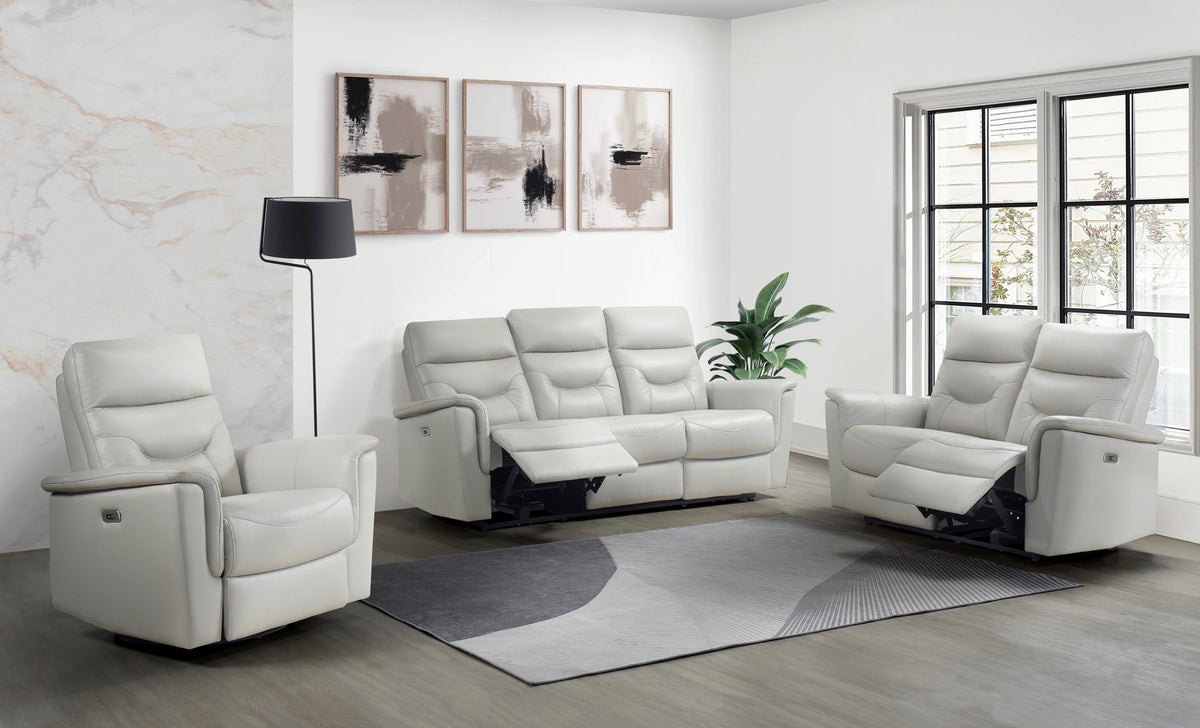 Model 9715 Leather Power Recliner Set in 3 Colors